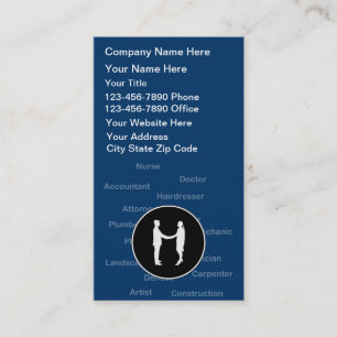 Tarjetas de visita del consejero de carrera