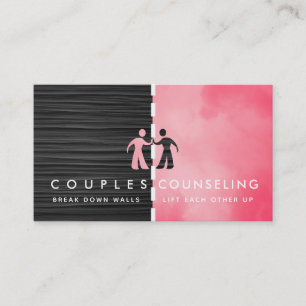 Tarjetas de visita del consejero de parejas