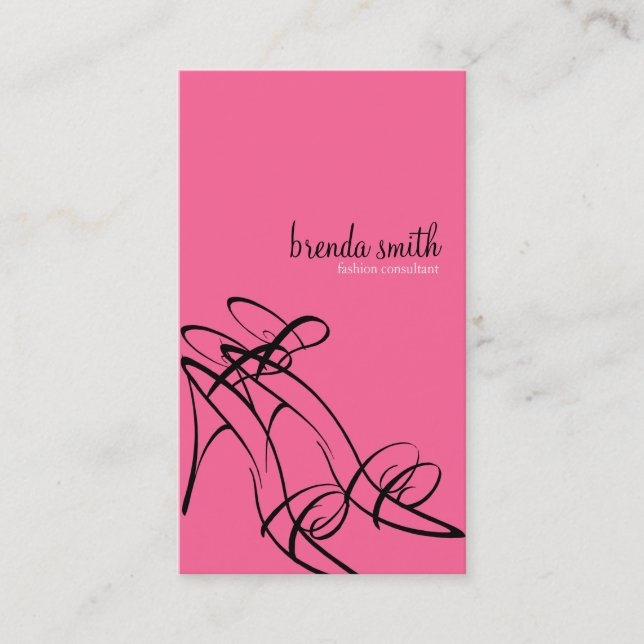 Tarjetas de visita del consultor de moda (Anverso)