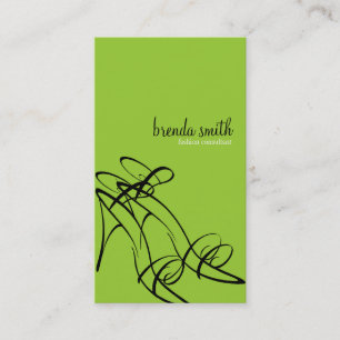 Tarjetas de visita del consultor de moda