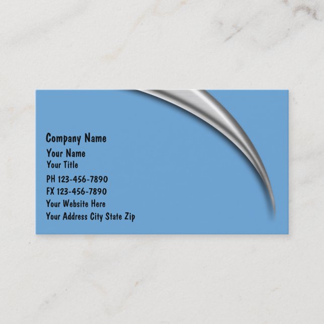 Tarjetas de visita del contable (Anverso)