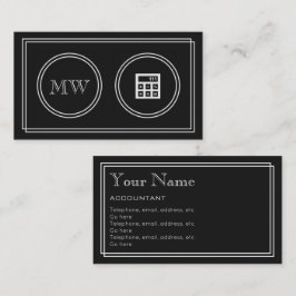 Tarjetas de visita del contable de la "película