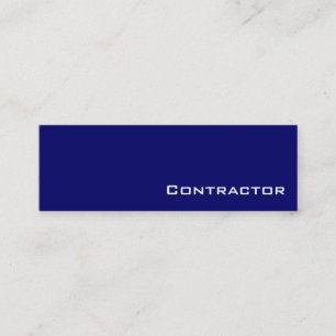 Tarjetas de visita del contratista blanco de la ma