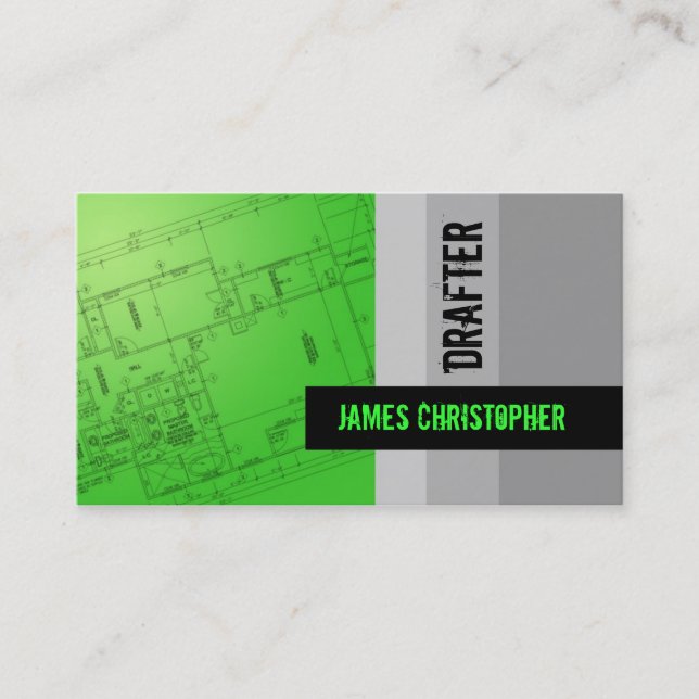 Tarjetas de visita del contratista de obras (Anverso)