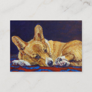 Tarjetas de visita del Corgi Galés del Pembroke