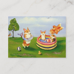 Tarjetas de visita del Corgi Galés del Pembroke