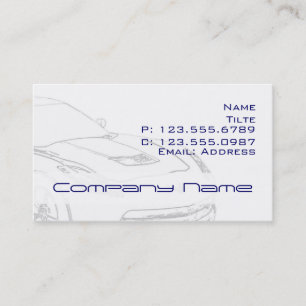 Tarjetas de visita del Corvette