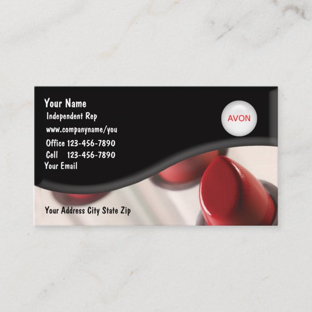 Tarjetas de visita del Cosmetologist de la belleza (Anverso)