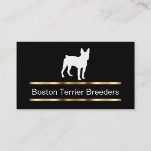 Tarjetas de visita del criador de perros de Boston