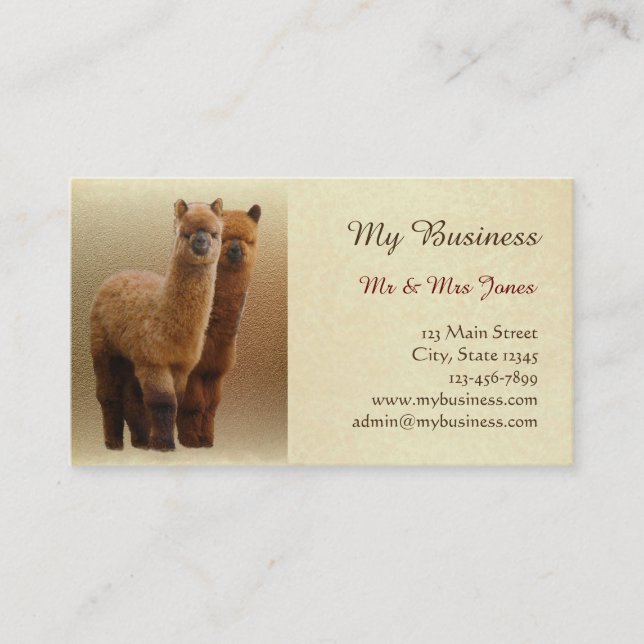 Tarjetas de visita del cuidado de animales de (Anverso)