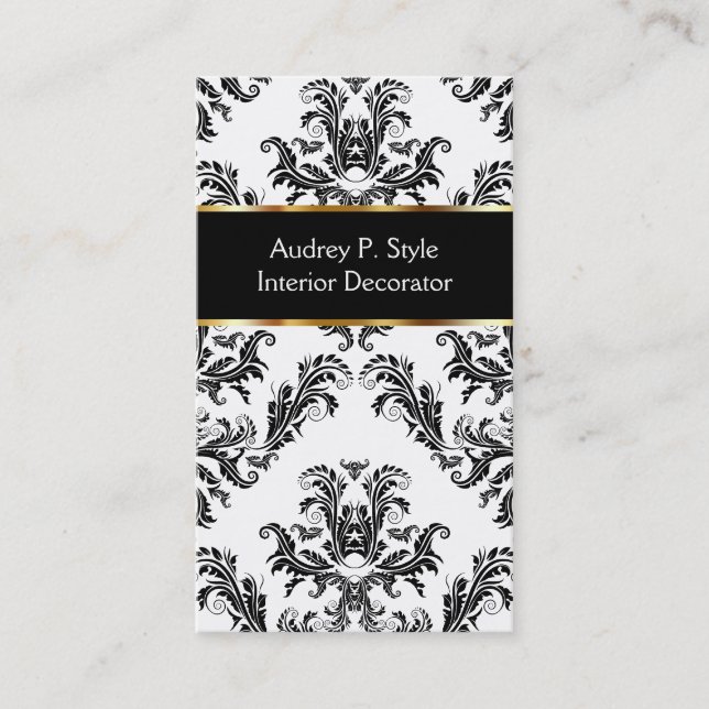 Tarjetas de visita del decorador de interiores (Anverso)