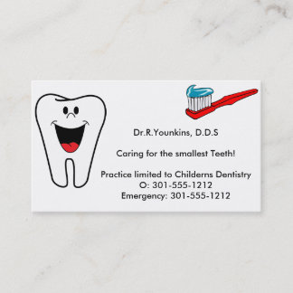 Tarjetas de visita del dentista