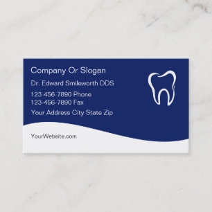 Tarjetas de visita del dentista