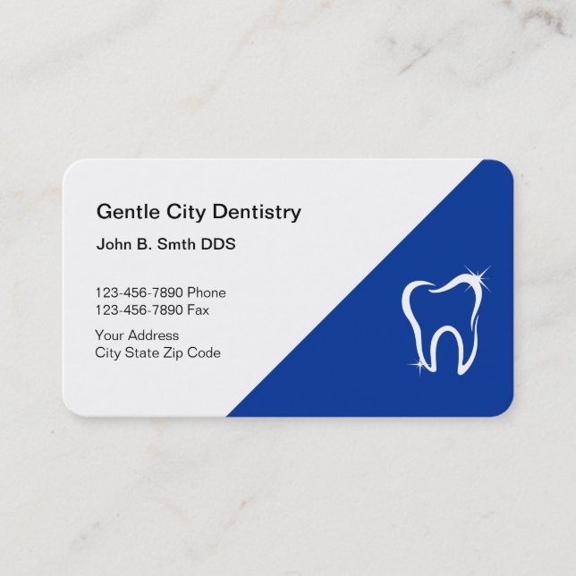 Tarjetas de visita del dentista (Anverso)