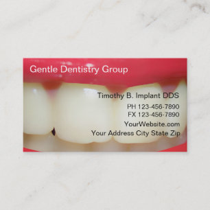 Tarjetas de visita del dentista