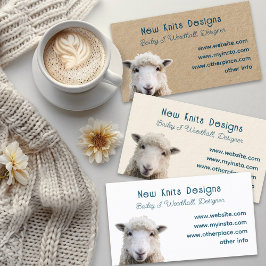Tarjetas de visita del Diseñador de fibra de lana
