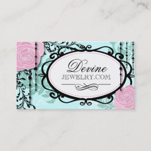 Tarjetas de visita del diseñador de la joyería