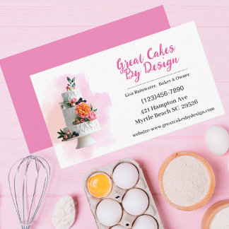 Tarjetas de visita del Diseñador de pasteles de ag