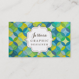 Tarjetas de visita del Diseñador gráfico de patron