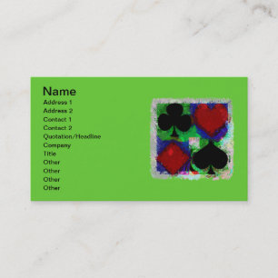 Tarjetas de visita del DISEÑO de los JUEGOS del