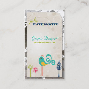 Tarjetas de visita del diseño gráfico del chirri
