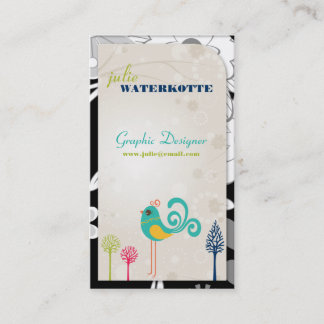Tarjetas de visita del diseño gráfico del chirrido