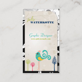 Tarjetas de visita del diseño gráfico del chirrido