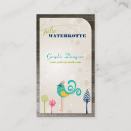 Tarjetas de visita del diseño gráfico del chirrido