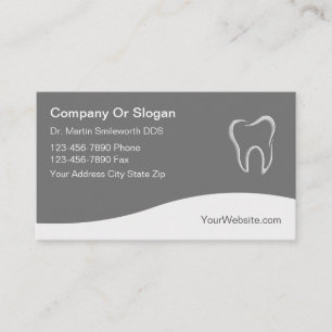 Tarjetas de visita del diseño moderno del dentist