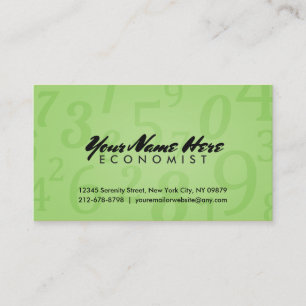 Tarjetas de visita del economista