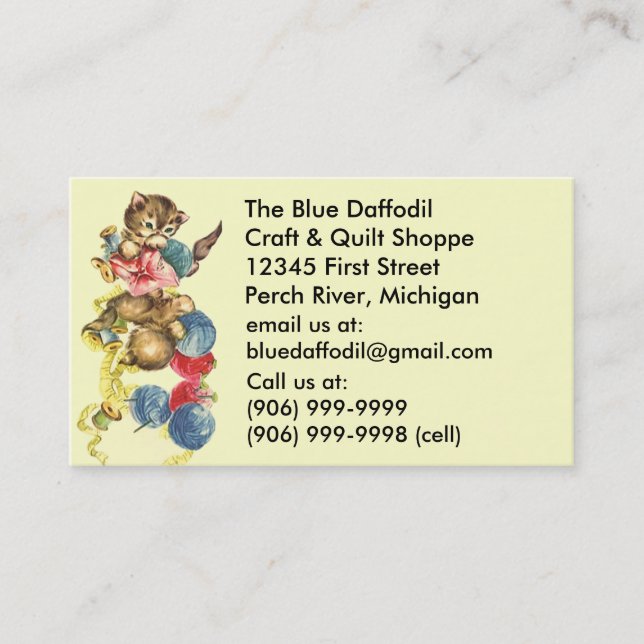 Tarjetas de visita del edredón de la fuente del (Anverso)