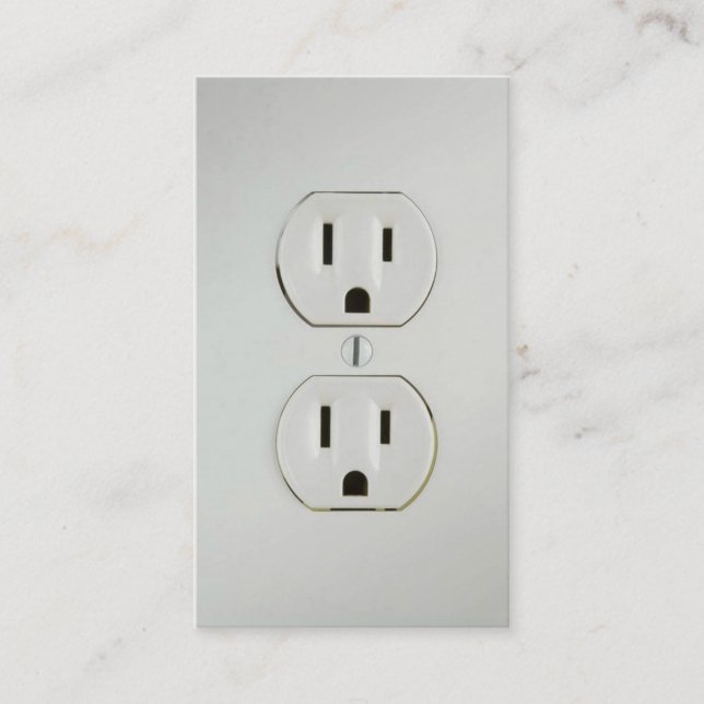 Tarjetas de visita del electricista (Anverso)