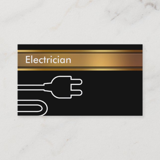 Tarjetas de visita del electricista (Anverso)