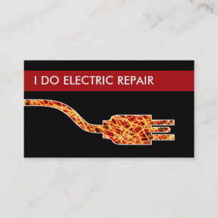 Tarjetas de visita del electricista