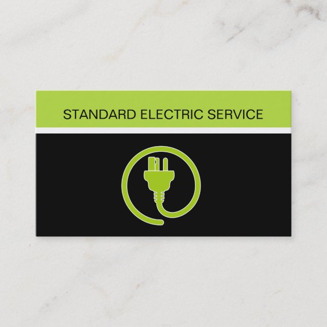 Tarjetas de visita del electricista (Anverso)