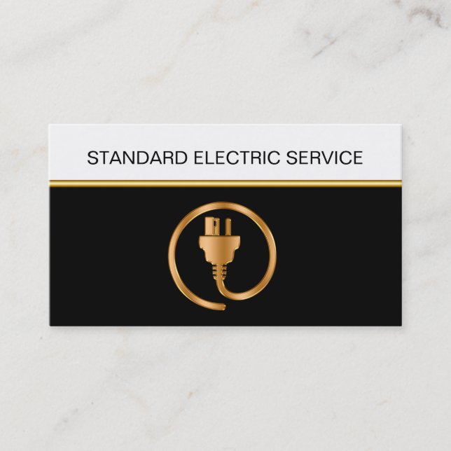 Tarjetas de visita del electricista (Anverso)