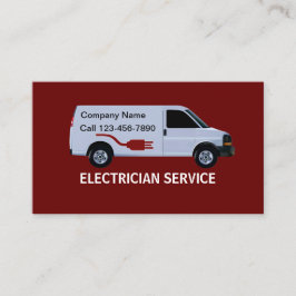 Tarjetas de visita del electricista