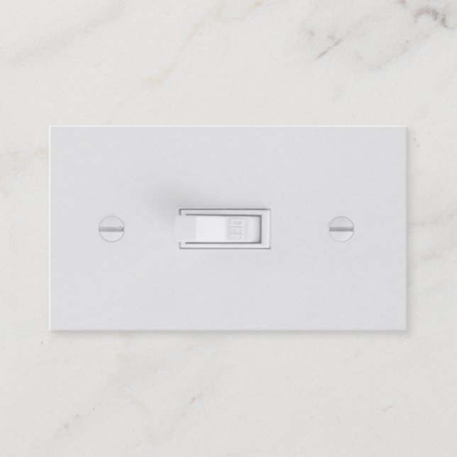 Tarjetas de visita del electricista (interruptor (Anverso)