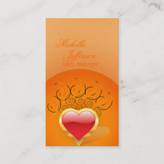 Tarjetas de visita del encargado de ventas