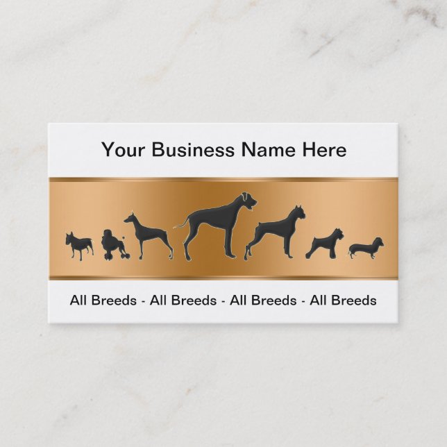 Tarjetas de visita del entrenamiento del perro (Anverso)