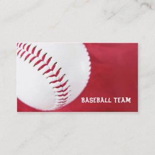 Tarjetas de visita del equipo de béisbol