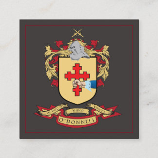 Tarjetas de visita del escudo de la familia