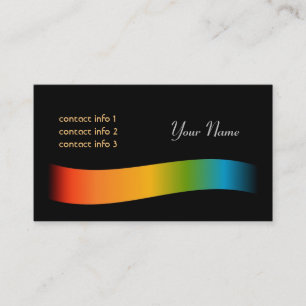 Tarjetas de visita del espectro de color