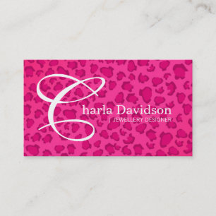 Tarjetas de visita del estampado leopardo
