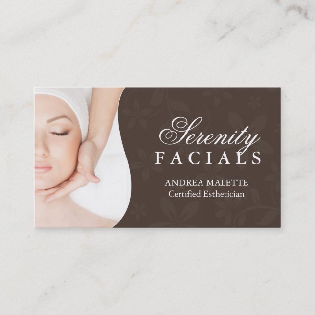 Tarjetas de visita del Esthetician (Anverso)