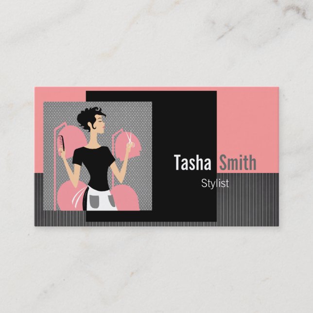 Tarjetas de visita del estilista (Anverso)