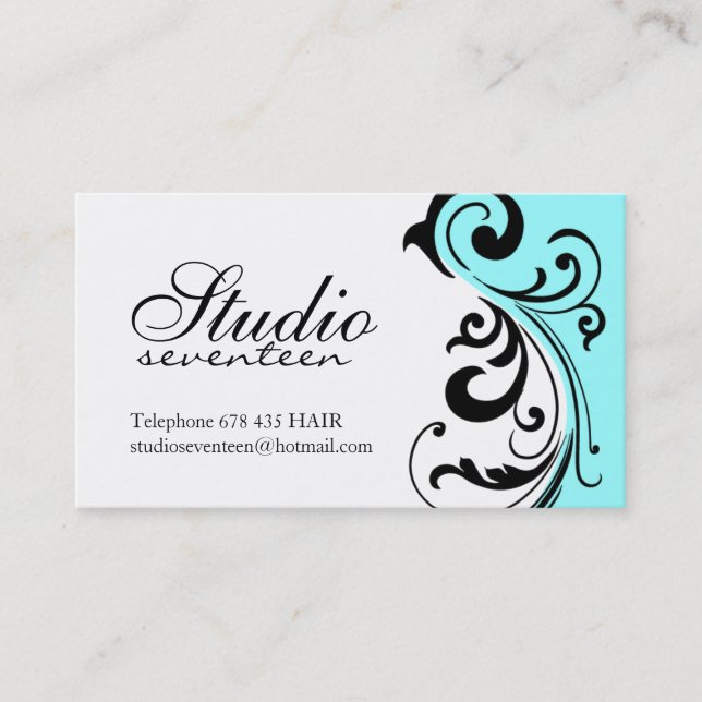 Tarjetas de visita del estilista (Anverso)