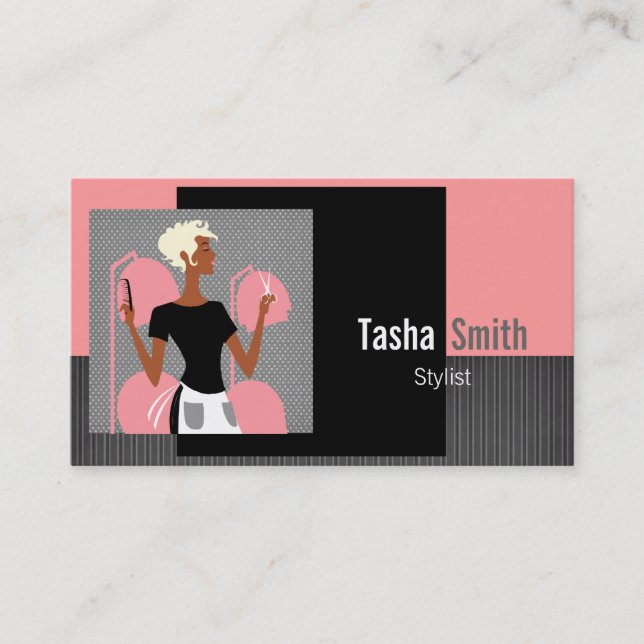 Tarjetas de visita del estilista (Anverso)