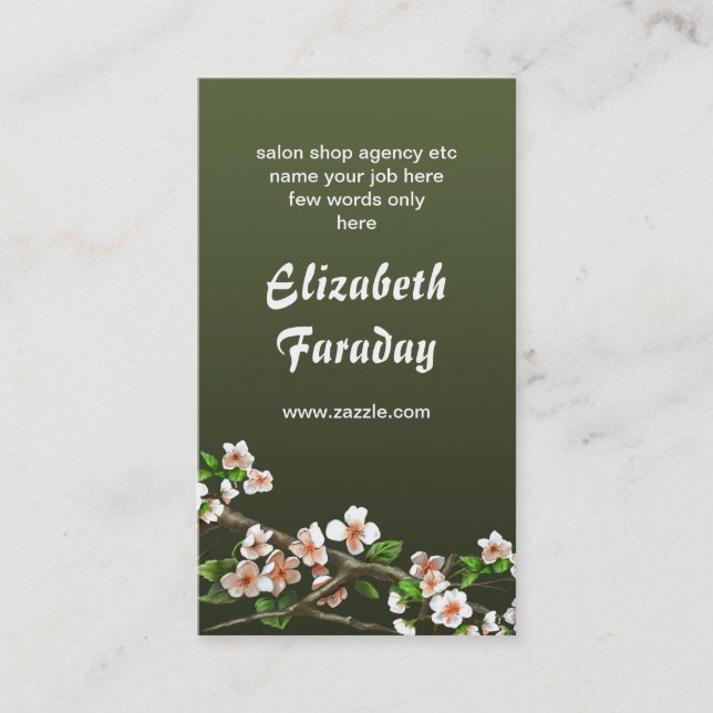 Tarjetas de visita del estilo de la antigüedad del (Anverso)