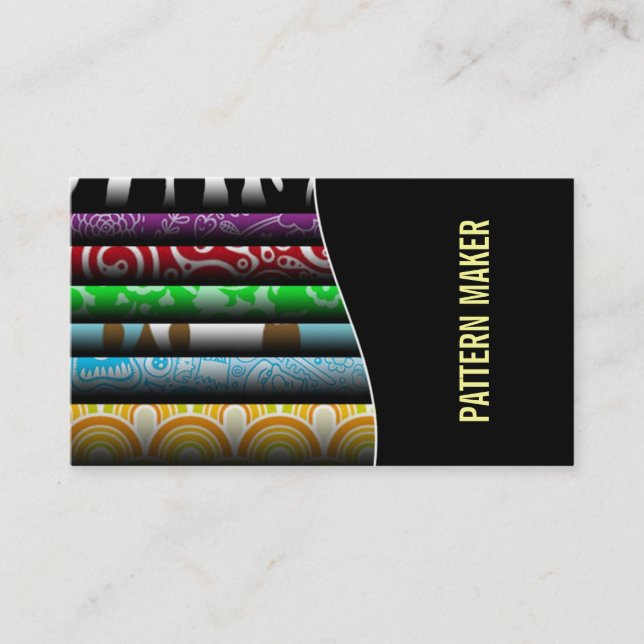 Tarjetas de visita del fabricante del modelo (Anverso)